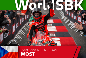 WSBK Runde 5 in Most: Bulega siegt im Foto-Finish am Sonntag