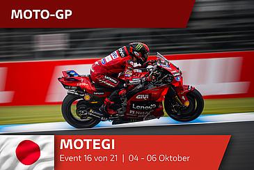 Bagnaia Doppelsieg in Motegi, Bastianini Vierter und Zeiter im Sprint.