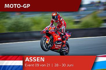 Bagnaia nach Sieg am Sonntag in Assen ungeschlagen. Bastianini, Dritter