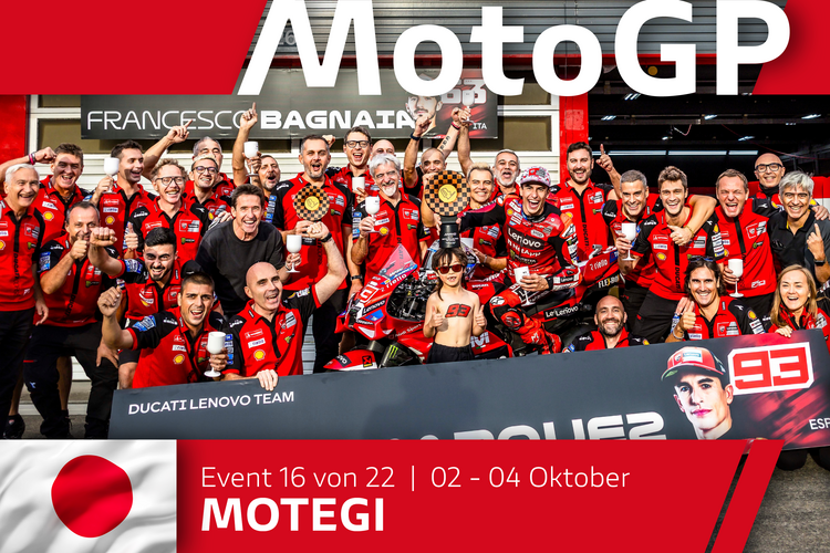 MotoGP Runde 16 in Motegi: Doppelsieg für Márquez, 100. Ducati-Sieg unter Dall'Igna