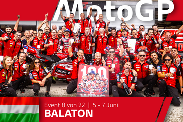 MotoGP Runde 8 am Balaton: Triple 100 für Ducati und Marc Márquez