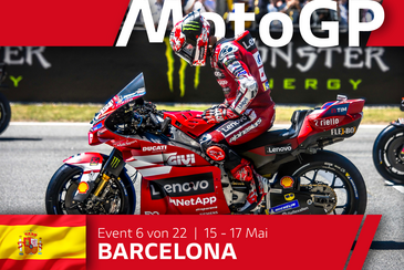 MotoGP Runde 6 in Barcelona: Platz 3 für Bagnaia an einem turbulenten Sonntag