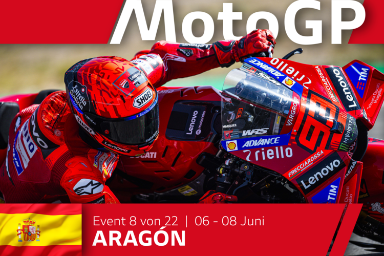 MotoGP Runde 8 in Aragon: Triple-Podium für Ducati - Márquez gewinnt, Bagnaia auf Platz 3