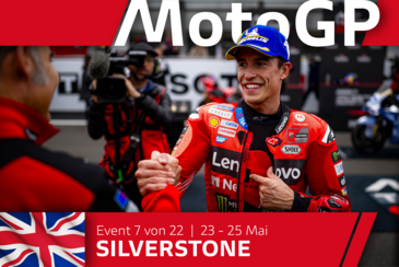 MotoGP Runde 7 in Silverstone: Márquez auf Platz 3 trotz eines Sturzes nach Re-Start
